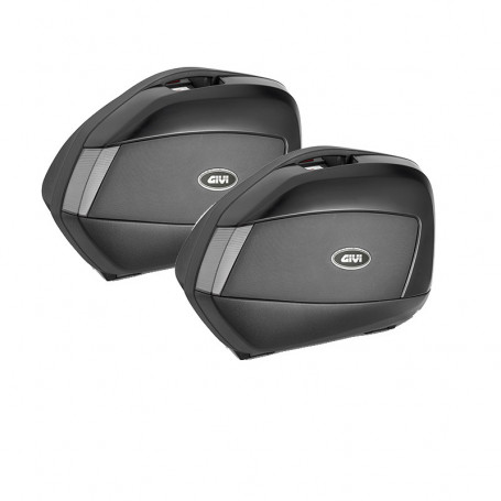Givi V35NT MonoKey Side Cases, black color, Clear Reflectors