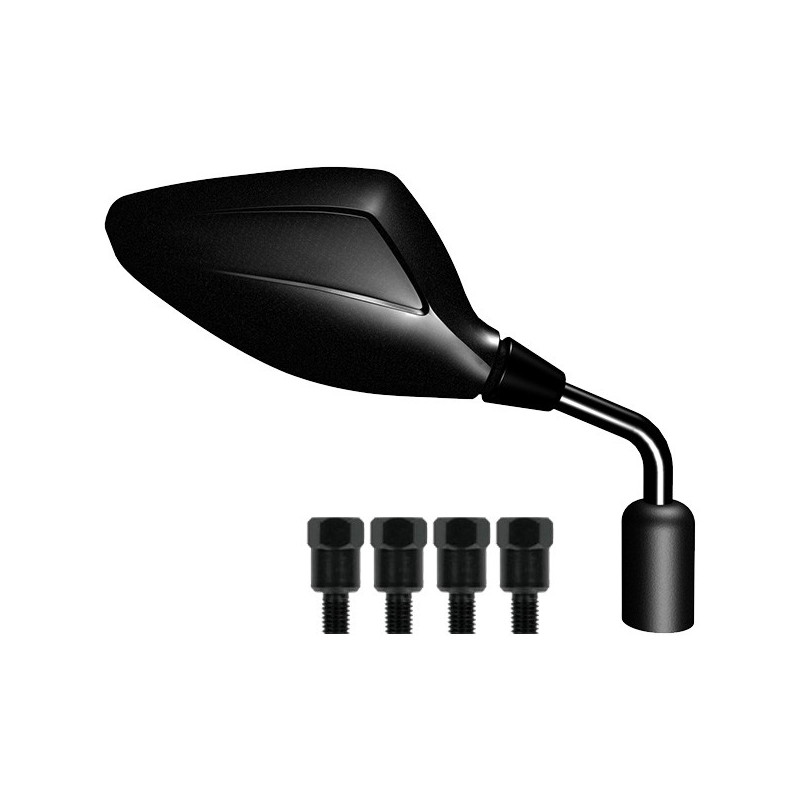 Rétroviseur Orion "Universale 2004" universel homologué Mat Noire Droite