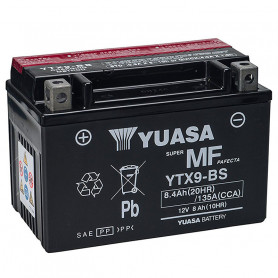 Batería Yuasa YTX9-BS 8A, positivo SX, 150 x 87 x 105 mm | MotoGM