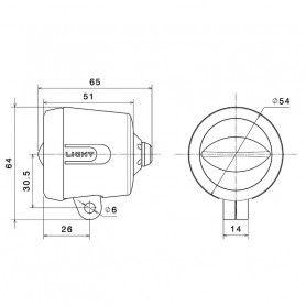 Fari led supplementari Rizoma coppia con staffe EE140B