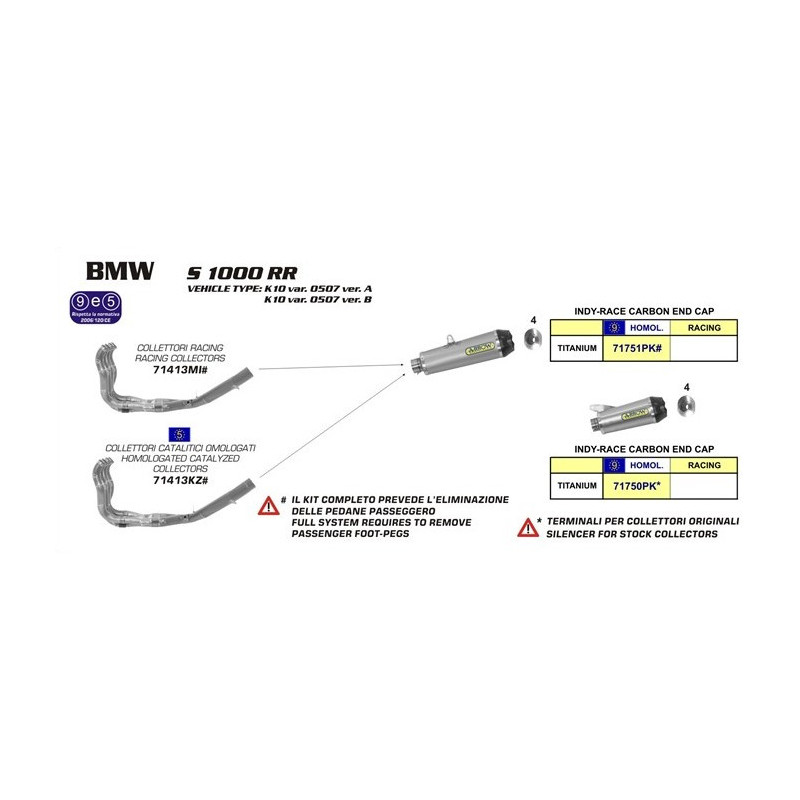 Endschalldämpfer Arrow Works Homologiert Titan für BMW S 1000 RR… | MotoGM