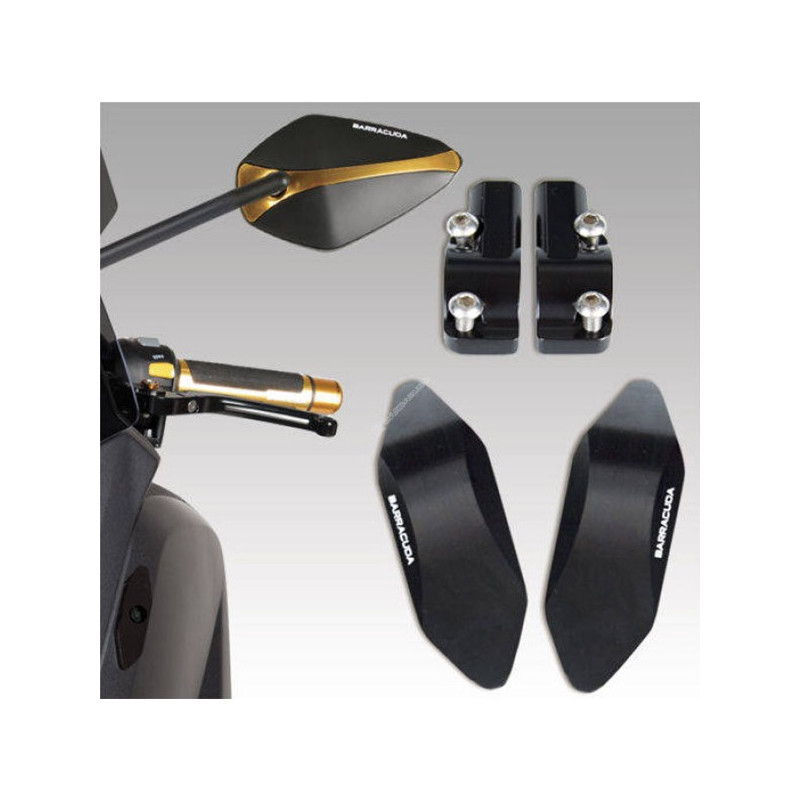 Adaptadores espejos Barracuda para Yamaha T-Max 530 12-17 (par)
