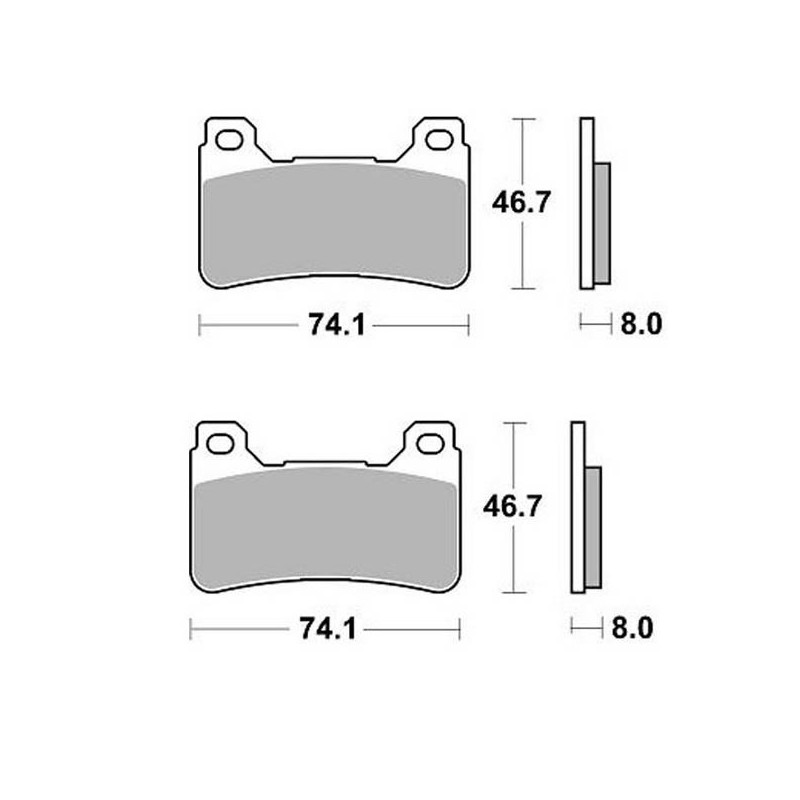 Pastillas de freno moto Braking 899CM55 sinter Honda CBR, CB, VFR