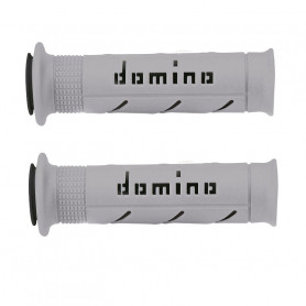 Griff(e) stradali Motorrad Domino MX2 Double soft Grau/Schwarz 120mm | MotoGM