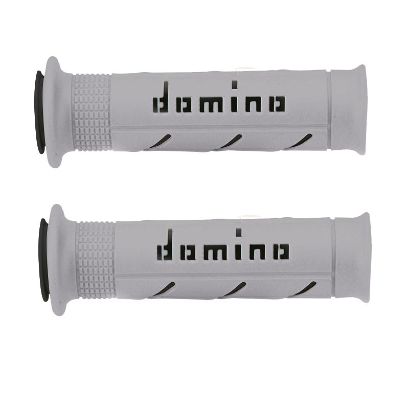 Puño(s) stradali moto Domino MX2 Double soft Gris/Negro 120mm