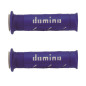 Manopole stradali moto Domino MX2 Double soft Blu/Bianco 120mm