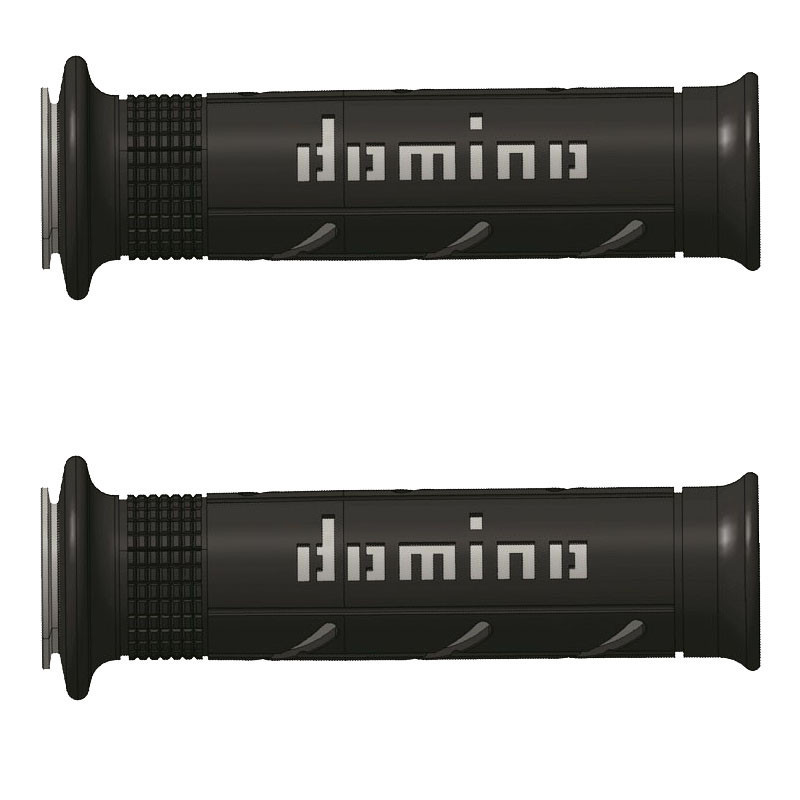Puño(s) stradali moto Domino MX2 Double soft Negro/Gris 120mm