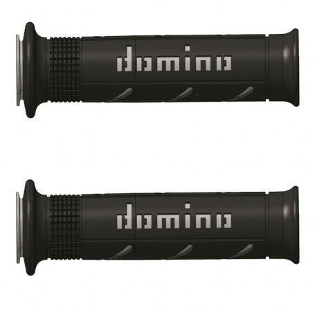 Puño(s) stradali moto Domino MX2 Double soft Negro/Gris 120mm