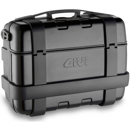 Valigia laterale Givi Trekker Outback TRK33B cover alluminio nera monokey 33 Litri