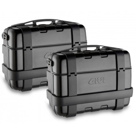 Seitenkoffer Givi Trekker Outback TRK33B cover Aluminium schwarze mo… | MotoGM