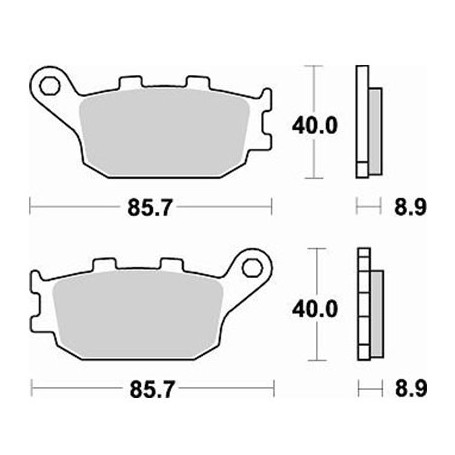 Bremsbelag hinten sinterizzata Braking 742CM56 Honda, kawasaki, … | MotoGM