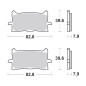 Pastillas de freno delanteros sinterizzate Braking Honda Africa twin 1000 CRFL, X-ADV