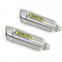Silencieux Arrow Thunder Homologués Aluminium pour Ducati Monster 696/1100