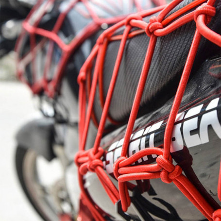 Red elástica ragno para moto rojo