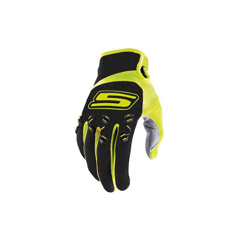 Guante Cross enduro S-Line negro amarillo fluo | MotoGM