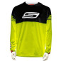 Camiseta cross S-Line Amarillo fluo negro