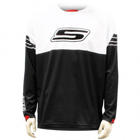 S-Line Enduro Cross Jersey white black