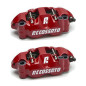 Bremssättel-Paar radiali Accossato 108 mm CNC rosse