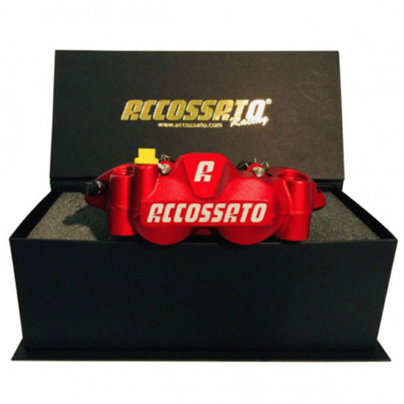 étrier de frein radial Accossato 108 mm CNC rouge PZ004