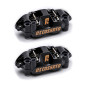Par de pinzas de freno radiali Accossato 108 mm CNC negro