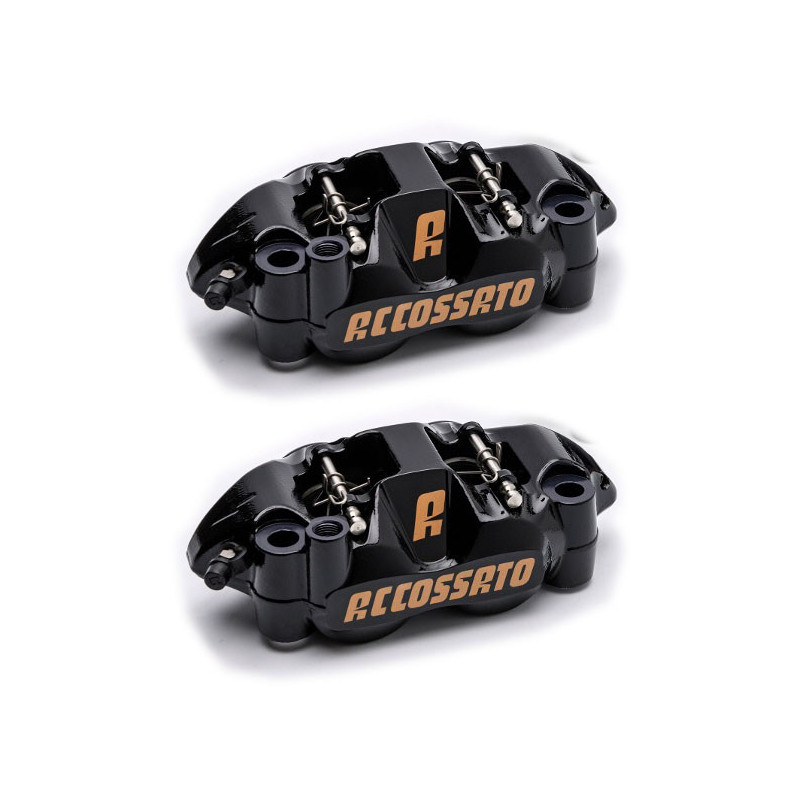 Bremssättel-Paar radiali Accossato 108 mm CNC gelb fluo