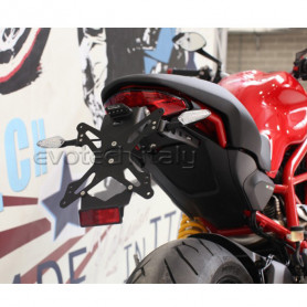 support de plaque Ducati Monster 797, Monster 1200 17-, Monster 821 17- Evotech