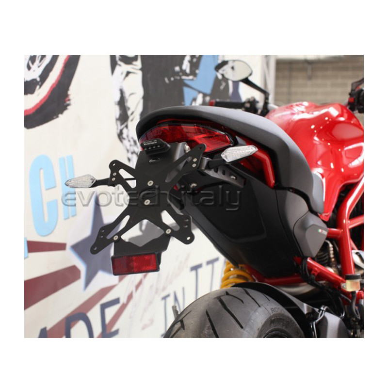 Portamatrículas Ducati Monster 797, Monster 1200 17-, Monster 821 17- Evotech