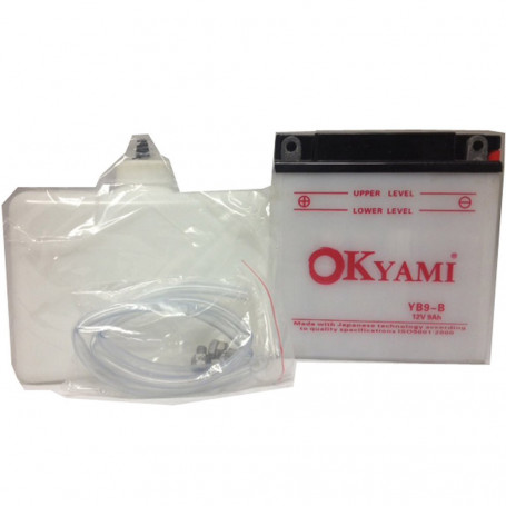 Batterie YB9-B 9 A okyami, positive gauche