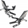 Lightech Adjustable rear sets Ducati panigale V4-fixed footpeg