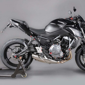 Kennzeichenhalter Motorrad für Kawasaki Z650 Lightech KTARKA122 mit Licht Kennzeichen und catadiottro