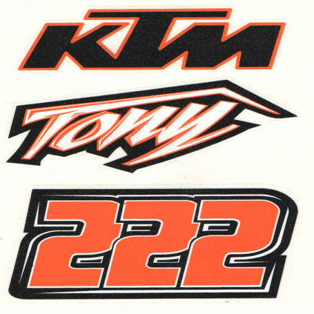 Adesivi KTM (3 pezzi) 10X12 cm