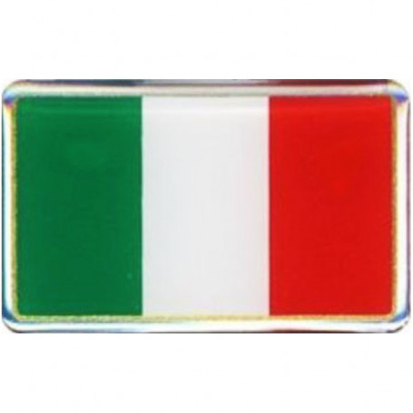 Autocollant drapeau Italie 3D 4,5x3 cm