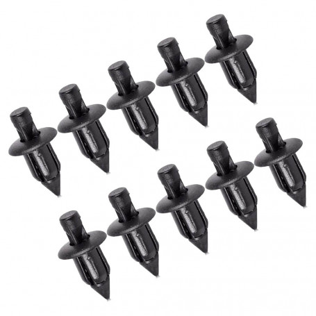 rivet à pousser moto 6mm honda Kawasaki, Yamaha, Suzuki 10 pieces