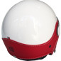 Casco jet LS Trendy Vision blanco, pelle rojo