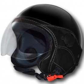 Casco jet LS Trendy Vision negro brillante | MotoGM