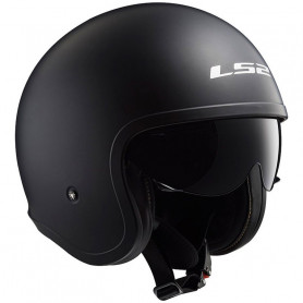 Jethelm LS2 Spitfire OF599 solid schwarz matt | MotoGM