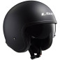 Casco jet LS2 Spitfire OF599 solid nero opaco Casco jet LS2 Spitfire OF599 solid nero opaco