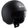 Casco jet LS2 Spitfire OF599 solid nero opaco