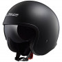 Casco jet LS2 Spitfire OF599 solid nero opaco
