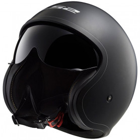 Jethelm LS2 Spitfire OF599 solid schwarz matt | MotoGM