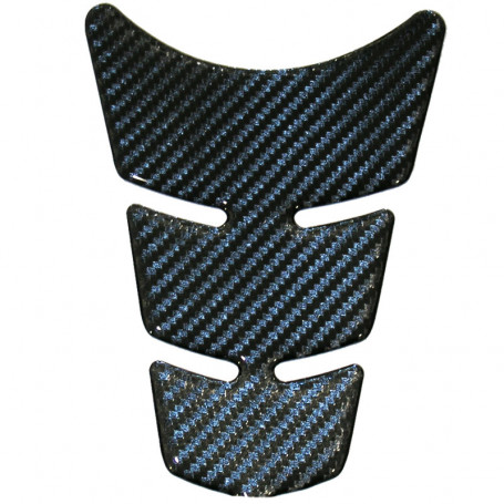 Paraserbatoio carbonio Hi-Tech resinato corto, 14 cm X 9 cm