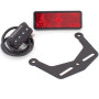 led light + rear reflector + support kit for evotech license plate holder