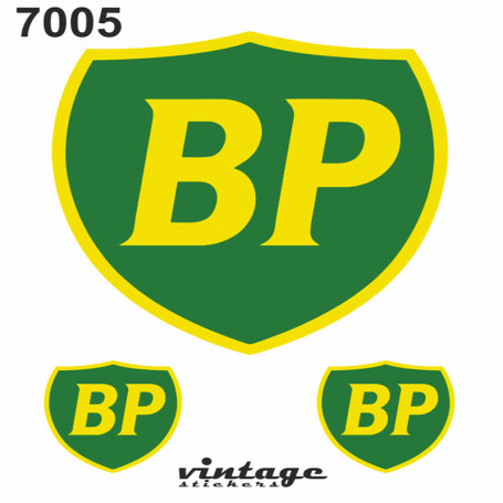 Autocollant moto Vintage BP 10x12 cm (3 pieces)