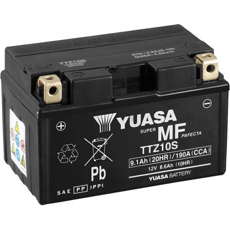 Yuasa Battery TTZ10S 8,6 A left polarity