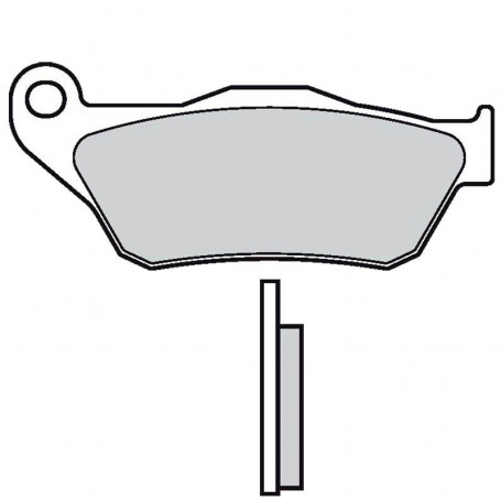 Organic Brake pad front EBC Yamaha XMAX 125/250 05-09, MBK Skycruiser 125