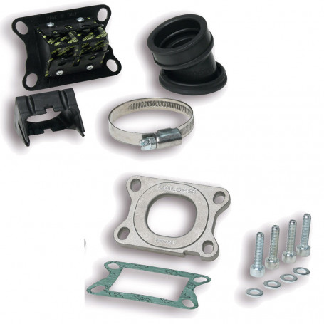 Colector regulable Malossi X360 MHR Ø 28-35 para derbi/AM6 | MotoGM