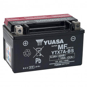 Batería Yuasa YTX7A-BS 6A, positivo SX | MotoGM