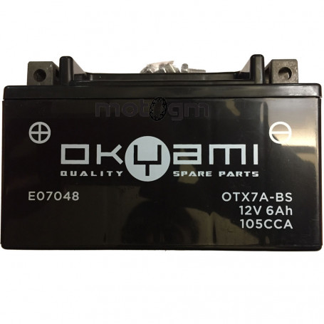 Batería Okyami YTX7A-BS | MotoGM