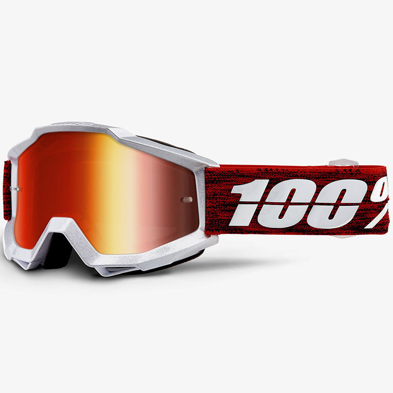 Maske 100% Accuri Graham lente rot | MotoGM