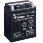 Batteria Yuasa YTX14AH-BS 12A, positivo SX
